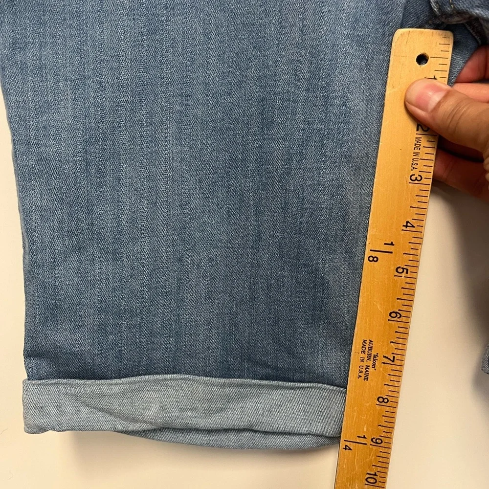 LOGO by Lori Goldstein 5-Pocket Denim Bermuda Shorts with Rolled Cuff Sz. 12 - Picture 8 of 10